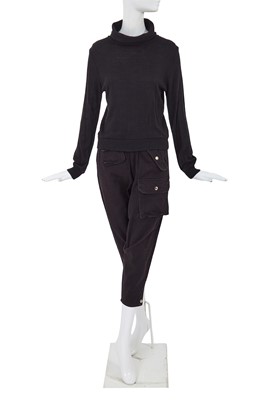 Lot 29 - A Comme des Garçons black ensemble, early 1980s