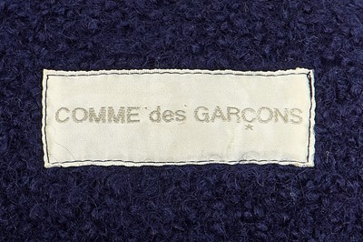 Lot 20 - A Comme des Garçons navy bouclé mohair coat, circa 1980