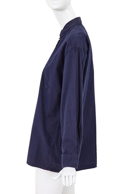 Lot 22 - A Comme des Garçons navy cotton Western shirt, circa 1980