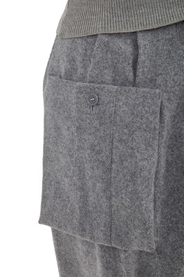 Lot 30 - A Comme des Garçons grey and beige wool ensemble, early 1980s