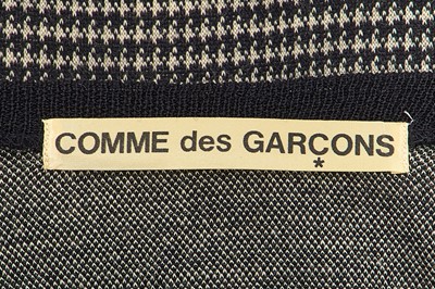 Lot 23 - A Comme des Garçons black and white knitted three-piece ensemble, circa 1980