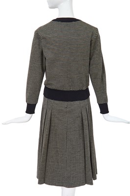 Lot 23 - A Comme des Garçons black and white knitted three-piece ensemble, circa 1980