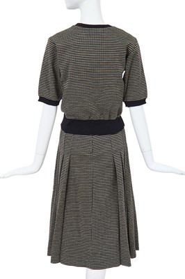 Lot 23 - A Comme des Garçons black and white knitted three-piece ensemble, circa 1980