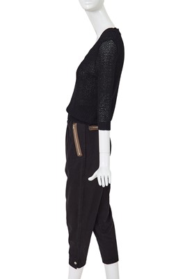 Lot 31 - A Comme des Garçons black ensemble, early 1980s