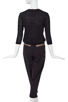 Lot 31 - A Comme des Garçons black ensemble, early 1980s