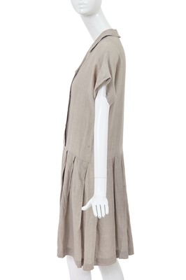 Lot 32 - A Comme des Garçons grey hemp dress, probably Spring-Summer 1981
