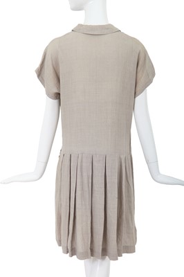 Lot 32 - A Comme des Garçons grey hemp dress, probably Spring-Summer 1981