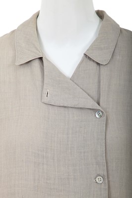 Lot 32 - A Comme des Garçons grey hemp dress, probably Spring-Summer 1981