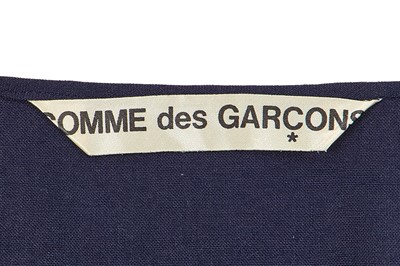 Lot 33 - A Comme des Garçons navy cotton ensemble, probably Spring-Summer 1981