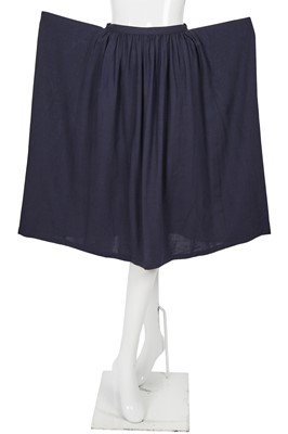 Lot 33 - A Comme des Garçons navy cotton ensemble, probably Spring-Summer 1981