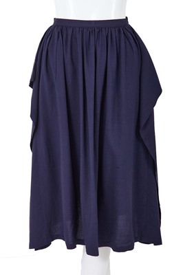 Lot 33 - A Comme des Garçons navy cotton ensemble, probably Spring-Summer 1981
