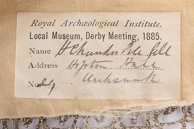 Lot 99 - A fine pair of men's embroidered white kid...