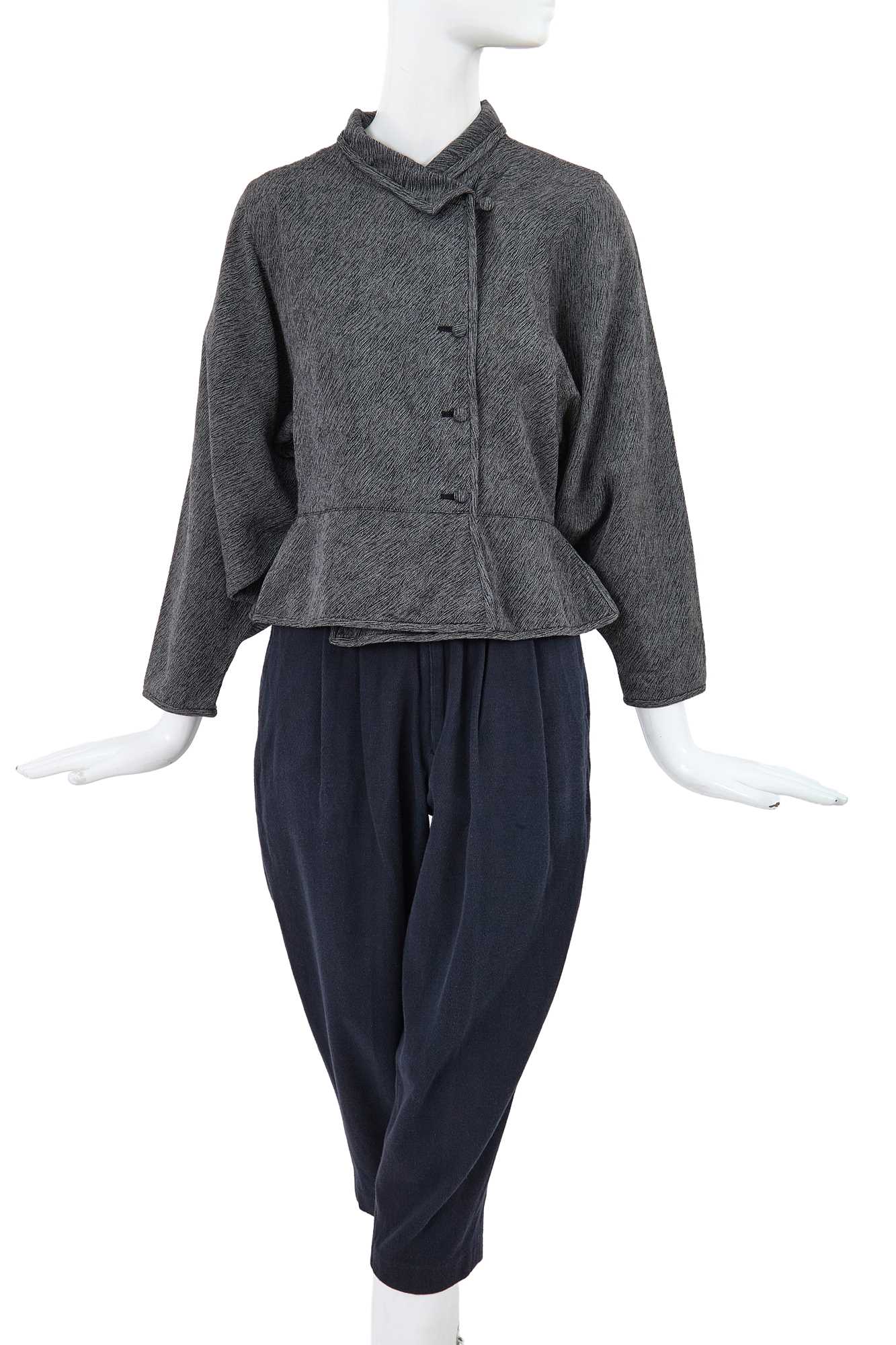 Lot 39 - A Comme des Garçons wool and cotton ensemble, ‘Pirates’ collection, Autumn-Winter 1981-82