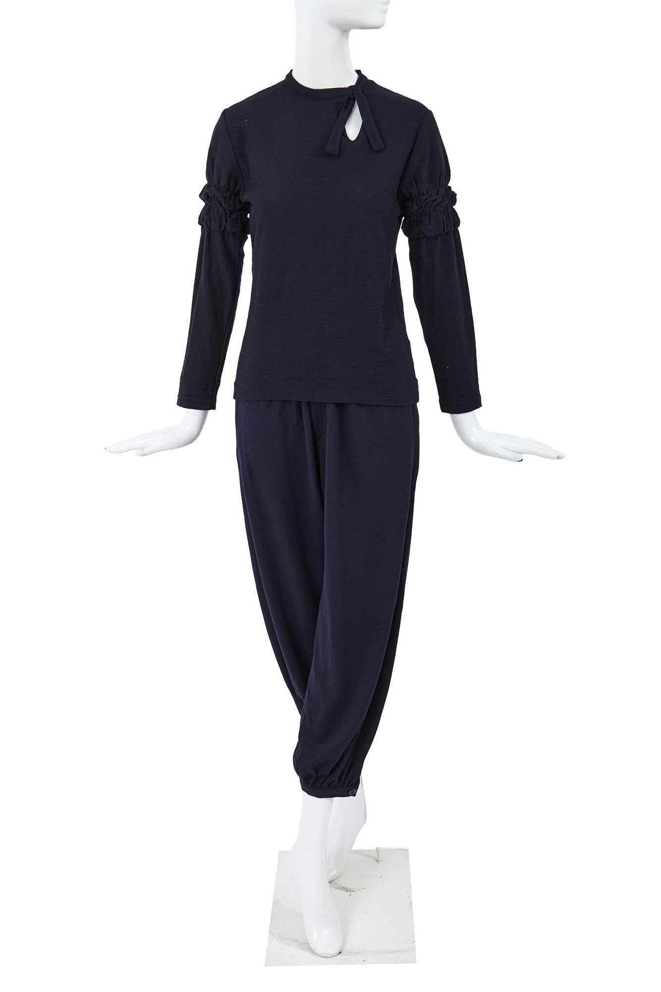 Lot 41 - A Comme des Garçons wool jersey ensemble, ‘Pirates’ collection, Autumn-Winter 1981-82