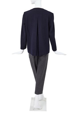 Lot 38 - A Comme des Garçons navy and grey wool ensemble, ‘Pirates’ collection, Autumn-Winter 1981-82