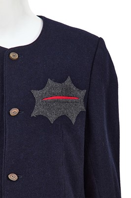 Lot 38 - A Comme des Garçons navy and grey wool ensemble, ‘Pirates’ collection, Autumn-Winter 1981-82
