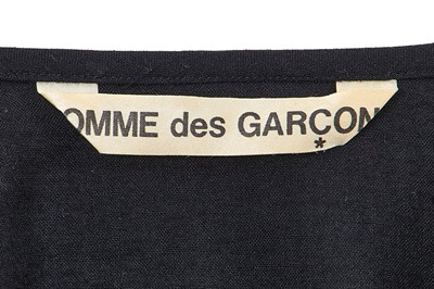 Lot 40 - A Comme des Garçons black and blue wool ensemble, probably ‘Pirates’ collection, Autumn-Winter 1981-82