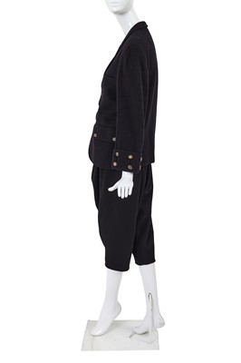 Lot 35 - A Comme des Garçons black wool ensemble, ‘Pirates’ collection, Autumn-Winter 1981-82