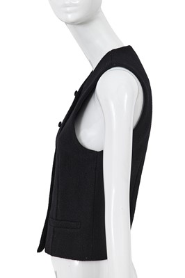 Lot 44 - A Comme des Garçons black bouclé wool waistcoat, ‘Pirates’ collection, Autumn-Winter 1981-82