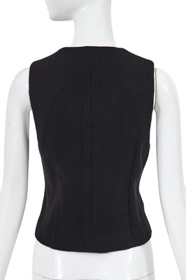 Lot 44 - A Comme des Garçons black bouclé wool waistcoat, ‘Pirates’ collection, Autumn-Winter 1981-82