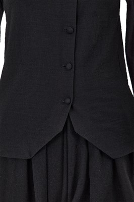 Lot 42 - A Comme des Garçons black wool ensemble, probably ‘Pirates’ collection, Autumn-Winter 1981-82