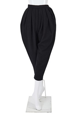 Lot 42 - A Comme des Garçons black wool ensemble, probably ‘Pirates’ collection, Autumn-Winter 1981-82