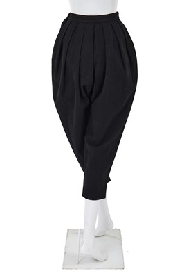 Lot 42 - A Comme des Garçons black wool ensemble, probably ‘Pirates’ collection, Autumn-Winter 1981-82