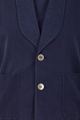 Lot 47 - A Comme des Garçons blue cotton jacket and dress, probably ‘Indigo Dye and Twist’ collection, Spring-Summer 1982