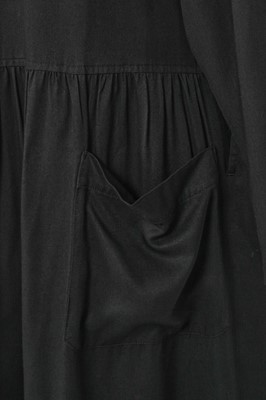 Lot 48 - A Comme des Garçons black rayon dress, probably ‘Indigo Dye and Twist’ collection, Spring-Summer 1982