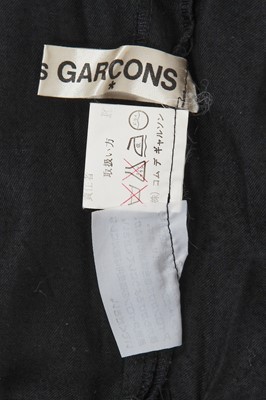 Lot 48 - A Comme des Garçons black rayon dress, probably ‘Indigo Dye and Twist’ collection, Spring-Summer 1982