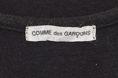 Lot 87 - A Comme des Garçons black cotton jersey dress, probably ‘Round Rubber’ collection, Spring-Summer 1984