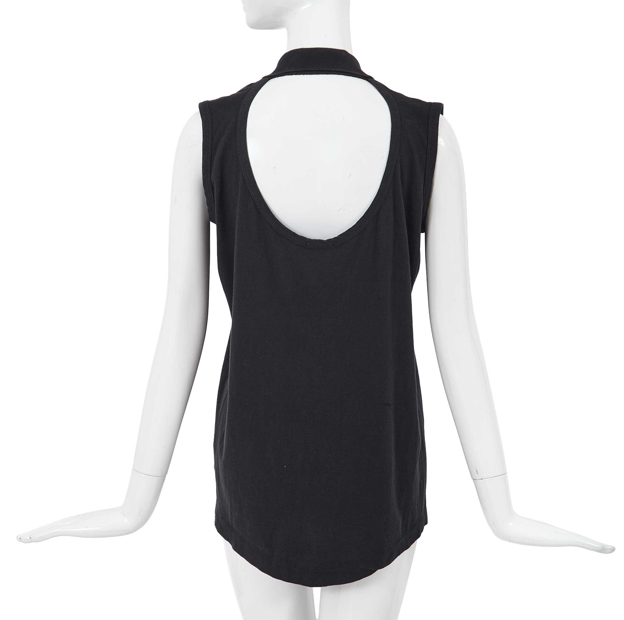 Lot 56 - A Comme des Garçons ink blue cotton jersey top, circa 1982