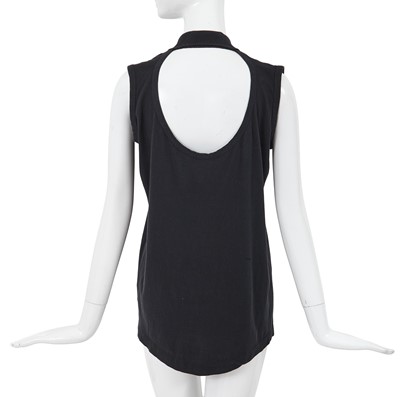 Lot 56 - A Comme des Garçons ink blue cotton jersey top, circa 1982