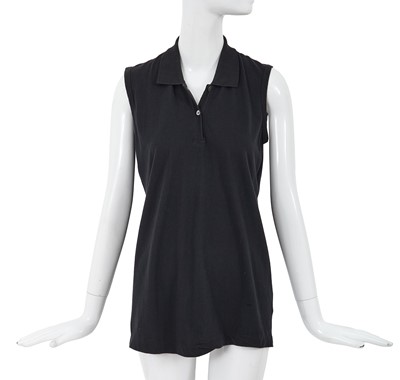 Lot 56 - A Comme des Garçons ink blue cotton jersey top, circa 1982