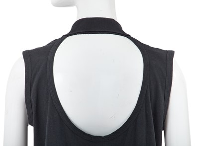 Lot 56 - A Comme des Garçons ink blue cotton jersey top, circa 1982
