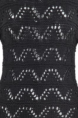 Lot 57 - A Comme des Garçons black knitted cotton sweater, circa 1982