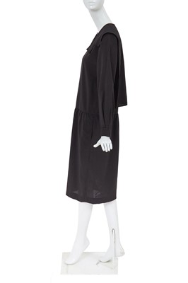 Lot 53 - A Comme des Garçons black and grey spotted wool dress, circa 1982