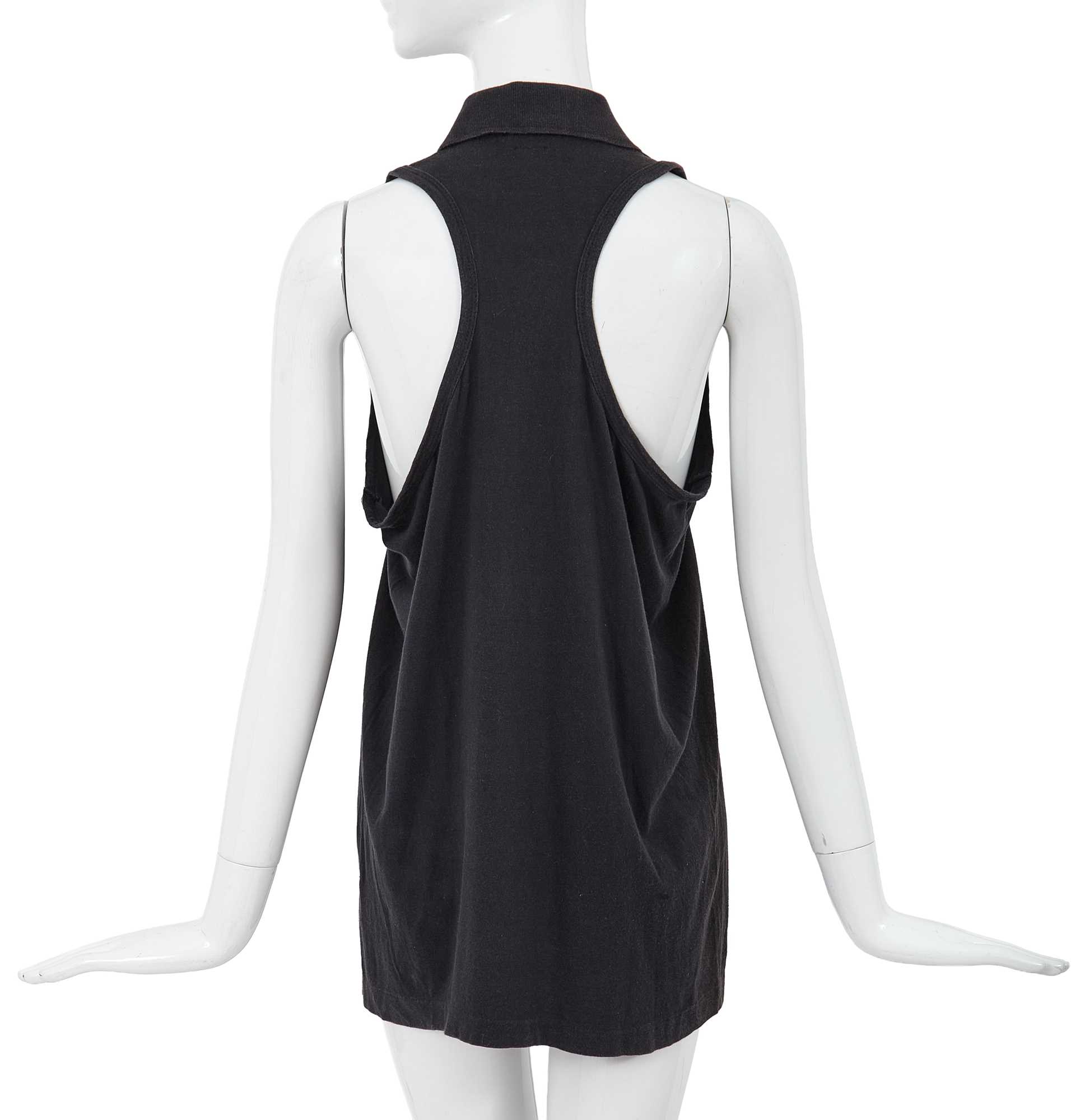Lot 58 - A Comme des Garçons navy cotton jersey top, circa 1982