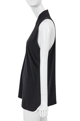 Lot 58 - A Comme des Garçons navy cotton jersey top, circa 1982