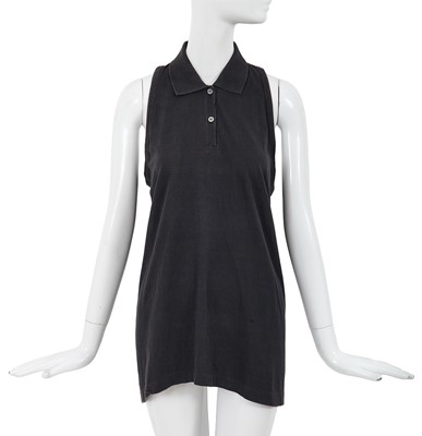 Lot 58 - A Comme des Garçons navy cotton jersey top, circa 1982