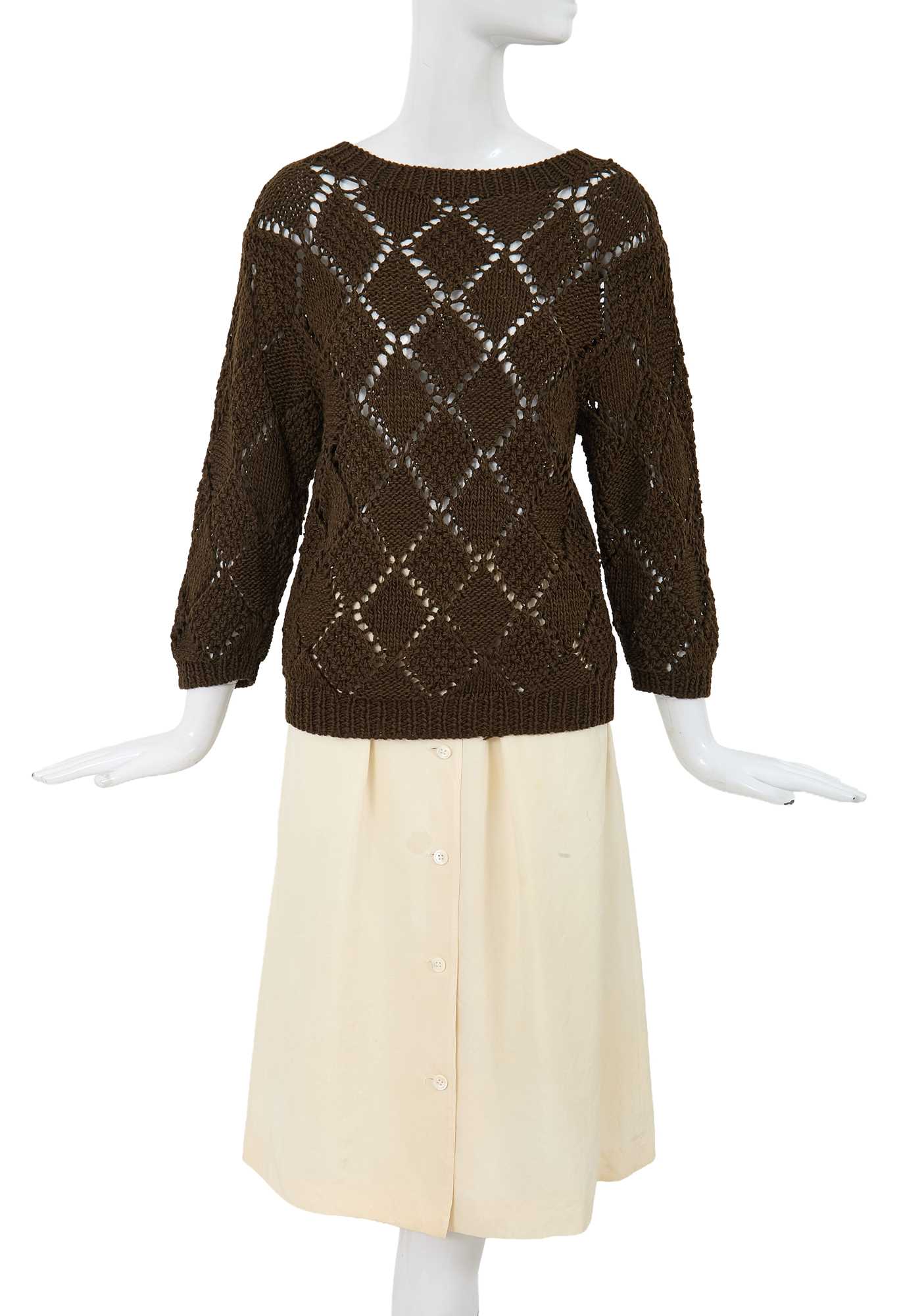Lot 54 - A Comme des Garçons wool and silk ensemble, circa 1982