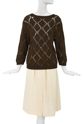 Lot 54 - A Comme des Garçons wool and silk ensemble, circa 1982