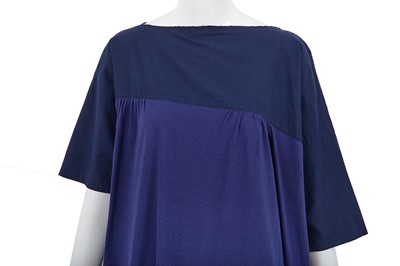 Lot 55 - A Comme des Garçons blue cotton dress, circa 1982