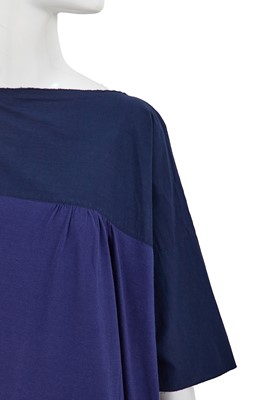 Lot 55 - A Comme des Garçons blue cotton dress, circa 1982