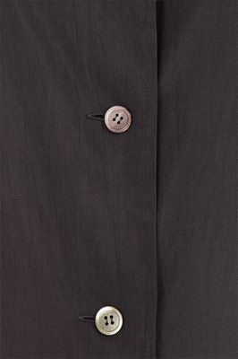 Lot 68 - A Comme des Garçons charcoal grey silk dress, probably ‘Patchworks and X’ collection, Spring-Summer 1983