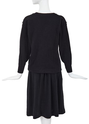 Lot 79 - A Comme des Garçons black wool sweater, ‘Gloves, Skirts, Quilted Big Coats’ collection, Autumn-Winter 1983-84
