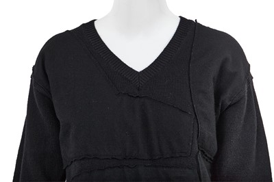 Lot 79 - A Comme des Garçons black wool sweater, ‘Gloves, Skirts, Quilted Big Coats’ collection, Autumn-Winter 1983-84