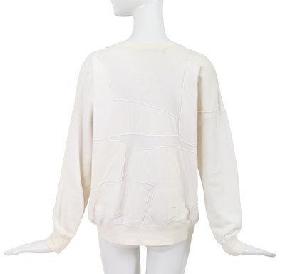 Lot 80 - A Comme des Garçons white cotton jersey sweater, ‘Gloves, Skirts, Quilted Big Coats’ collection, Autumn-Winter 1983-84