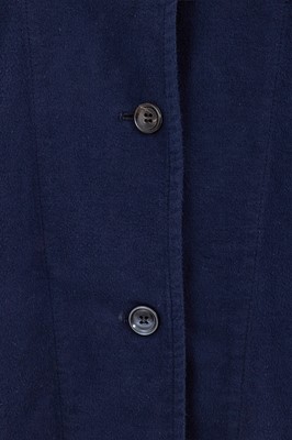 Lot 59 - A Comme des Garçons navy cotton flannel shirt, circa 1982