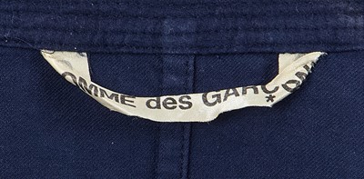 Lot 59 - A Comme des Garçons navy cotton flannel shirt, circa 1982